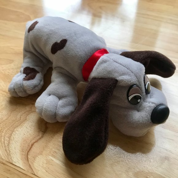 Vintage 1980s Tonka Pound Puppies Grey with Brown Spots 🐶 - Picture 7 of 14